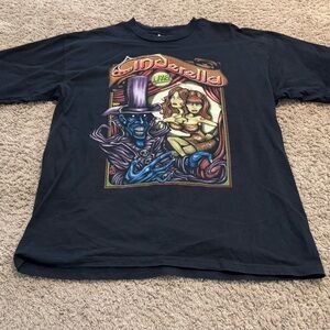 1990's Cinderella Live Tour Crewneck T-shirt Y2K VINTAGE Size XL